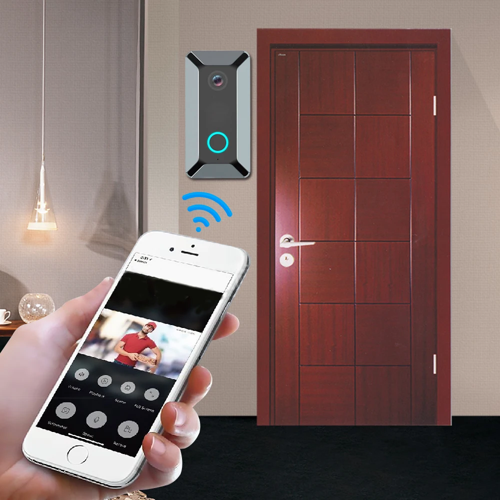 Wireless WiFi Video Doorbell Smart Phone Door Ring Intercom Camera Bell Security 2
