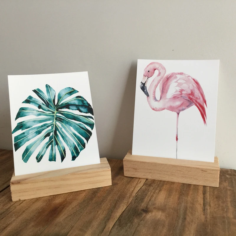 5 шт./компл. деревянная рамка для фото держатель Офис карты Примечание хранения