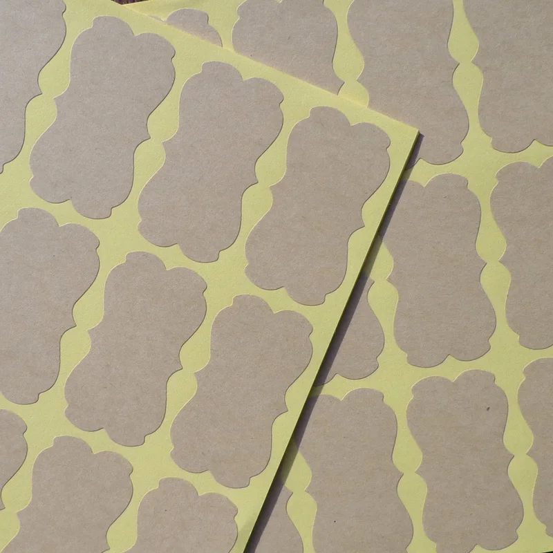 80 шт. наклейки-Уплотнители большого размера из крафт-бумаги | Дом и сад