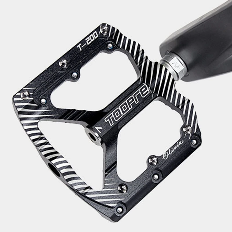 

Road Bike Ultralight Non-slip Flat Pedals Aluminum Alloy Sealed Bearings Pedal 448D