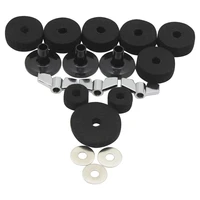 new ds 18 drum accessories 18 piece set cymbal wool pad knob screw washer sleeve percussion instrument set