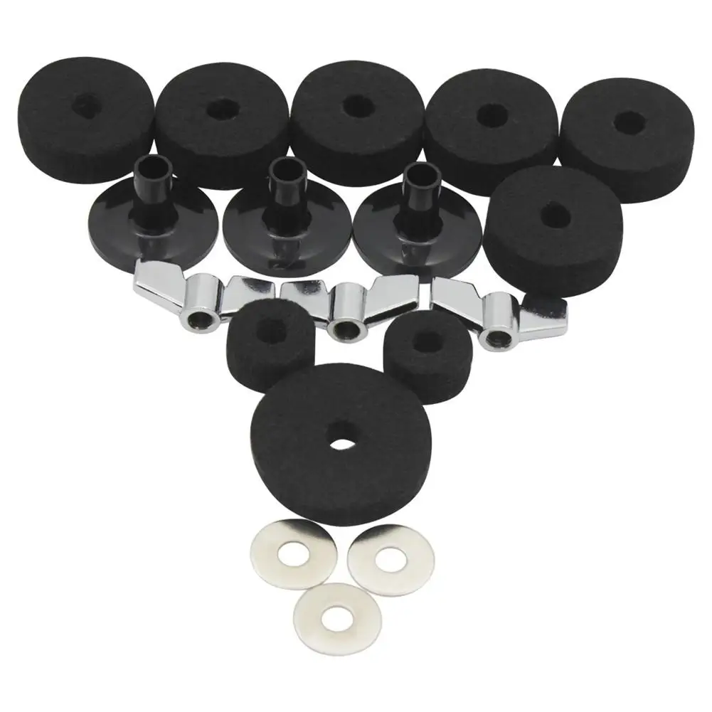 Новый DS-18 аксессуары для барабана набор из 18 частей Cymbal Шерстяная накладка ручка