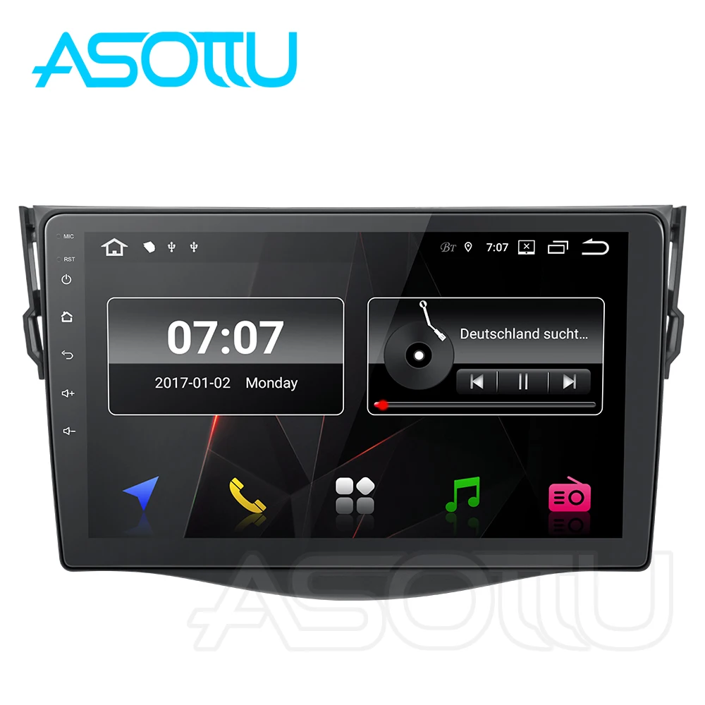 Автомобильный DVD плеер Asottu TO301 с навигатором GPS Android 9 0 PX30 для toyota rav4 2007 2008 2009 2010