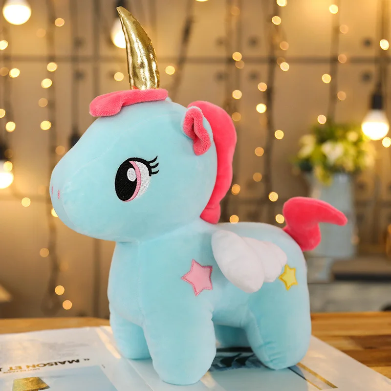 20 см милая плюшевая игрушка единорог мультфильм мягкая Пони подушка детская