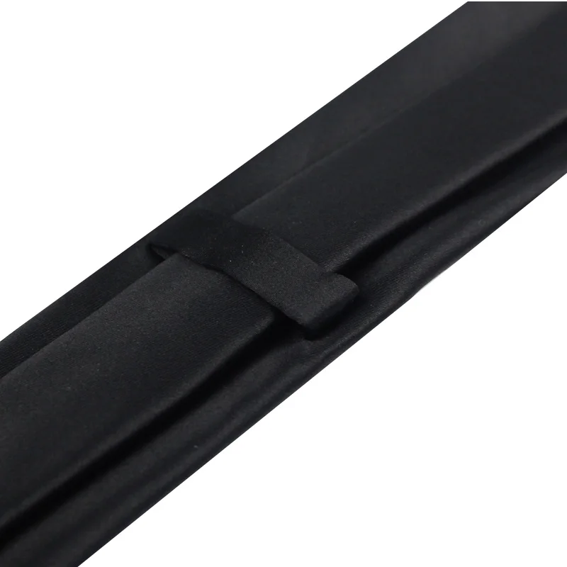 Черный галстук для мужчин и женщин повседневный костюм однотонный узкие мужские