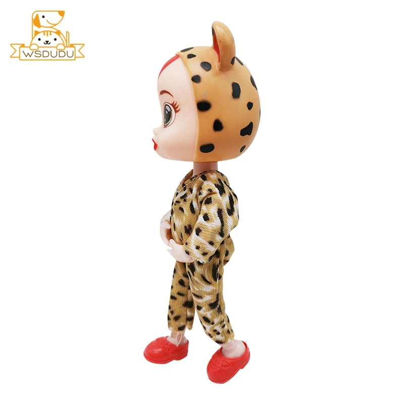 Kawaii Reborn BJD Детские куклы с животными корова леопард слон кролик лягушка божья