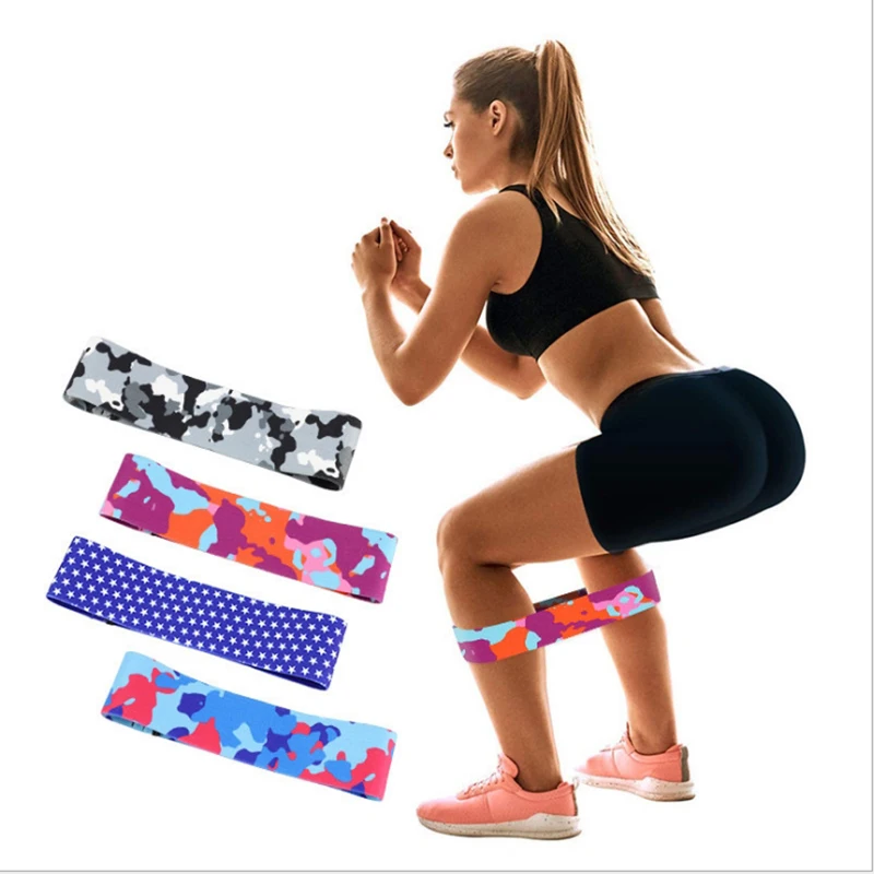 Камуфляжные Эспандеры для упражнений эластичные фитнес тренировки Йога петля