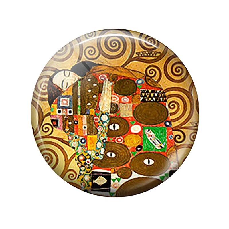 5 шт./лот 25 мм круглый стеклянный кабошон Вильям Моррис клубника вор искусство