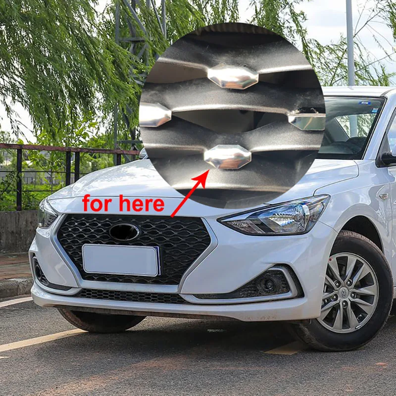 Передняя решетка из нержавеющей стали для hyundai ELANTRA 2018 2019|Хромирование| |