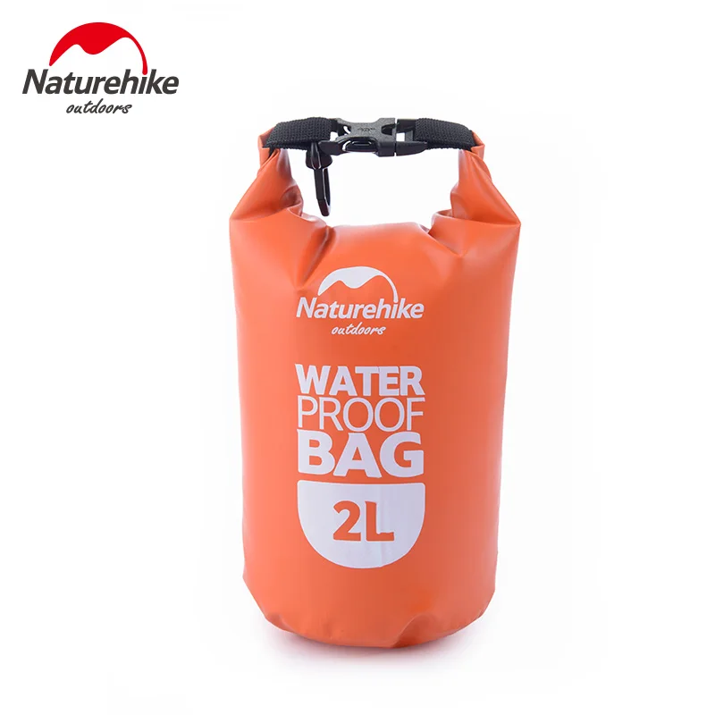 Orange 2L NatureHike 2L 5L уличные водонепроницаемые сумки сверхлегкие походные сухие органайзеры Дрифтинг Каякинг плавательные сумки NH15S222-D - Цвет: Orange 2L