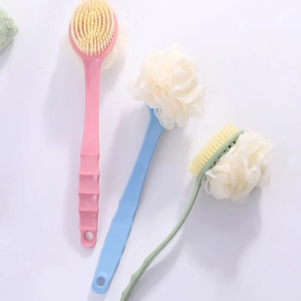 

Double-sided Body Brush Bath Shower Body Back Brush WITH Long Handle Spa Scrubber Exfoliating Bath Tools