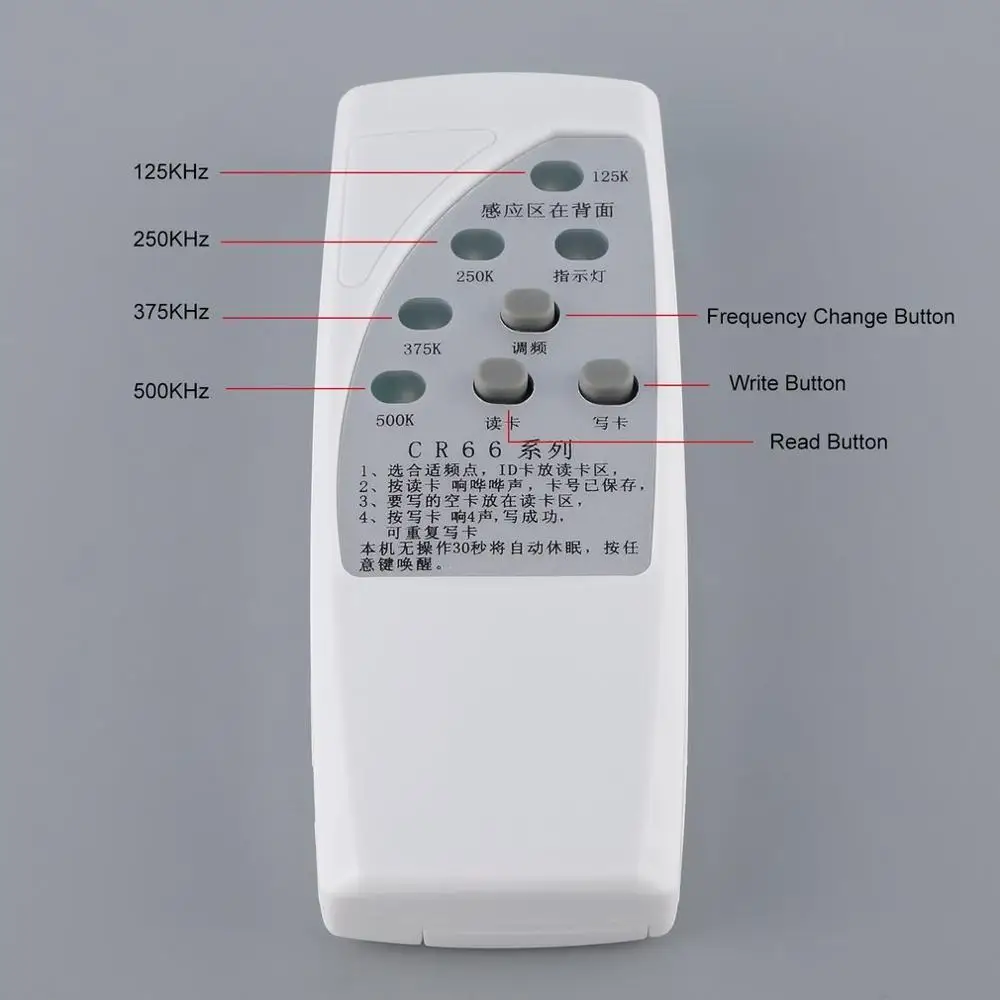 CR66 ручной RFID-Дубликатор ID-карт программатор ридер запись 3 кнопки копировальный