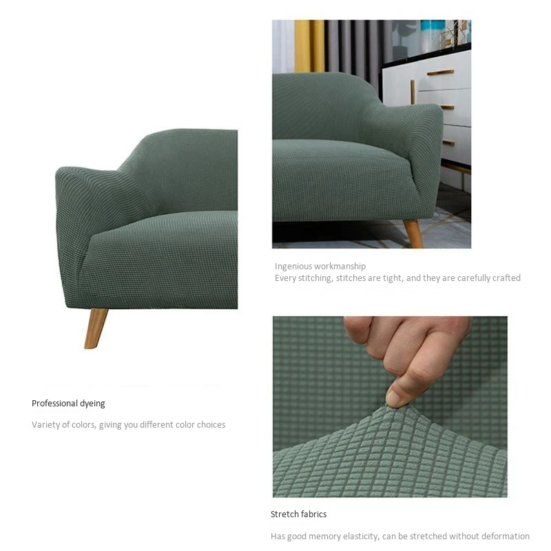 

Elastic Sofa Slipcover Sectional Couch Cover Furniture Protector Stretch Sofa Cover for Living Room