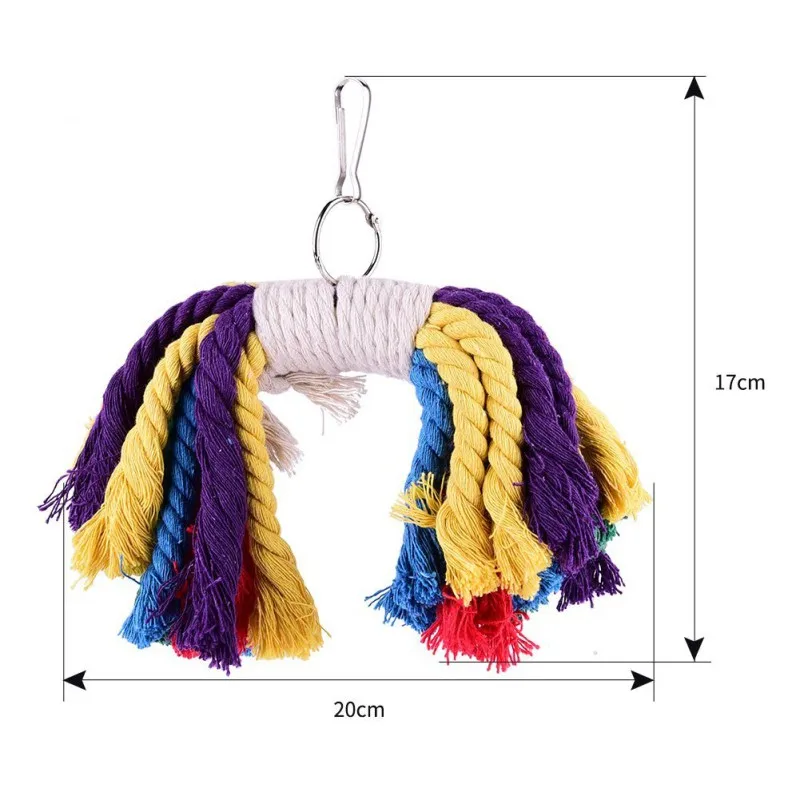 Новинка домашний мягкий верёвочный попугай для скалолазания искусственная