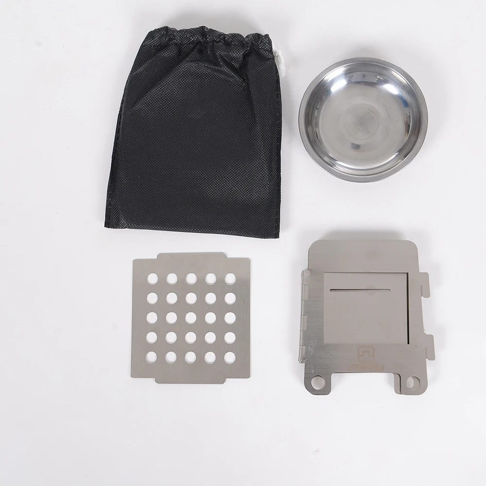 Портативная Складная горелка из нержавеющей стали для отдыха на открытом