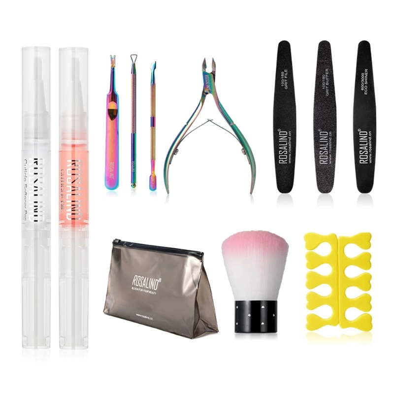 

12 шт., Вилочная кисть для удаления кутикулы на пальцах и ногтях