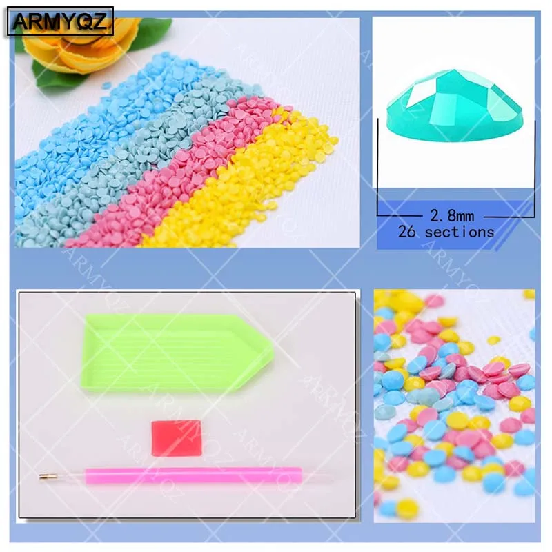 

New 2020 DIY Special Shaped Diamond Painting Peacock Animal Round Diamond Embroidery Accessories Rhinestone Home Tool