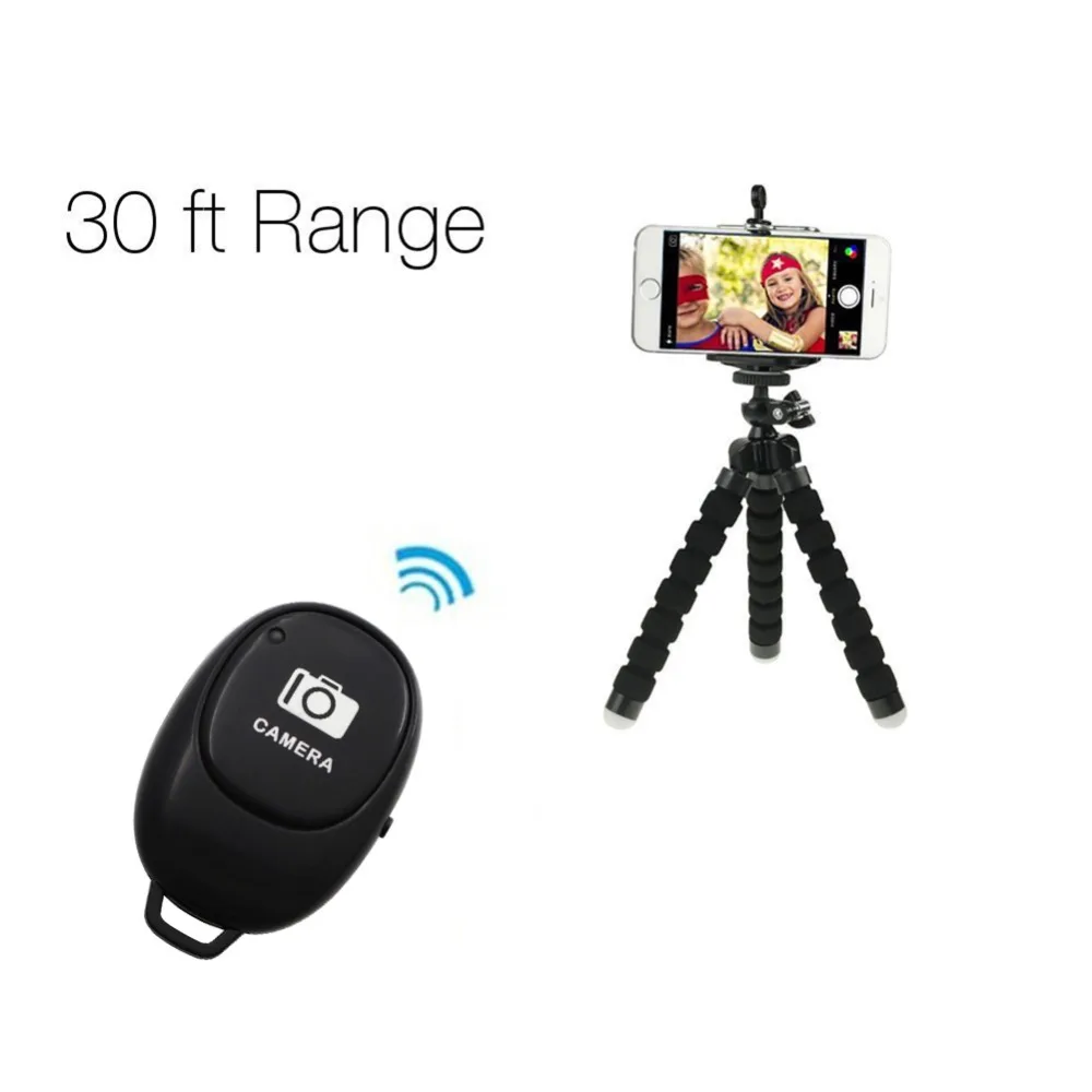 Дистанционная кнопка спуска затвора Bluetooth для селфи адаптер управления камерой