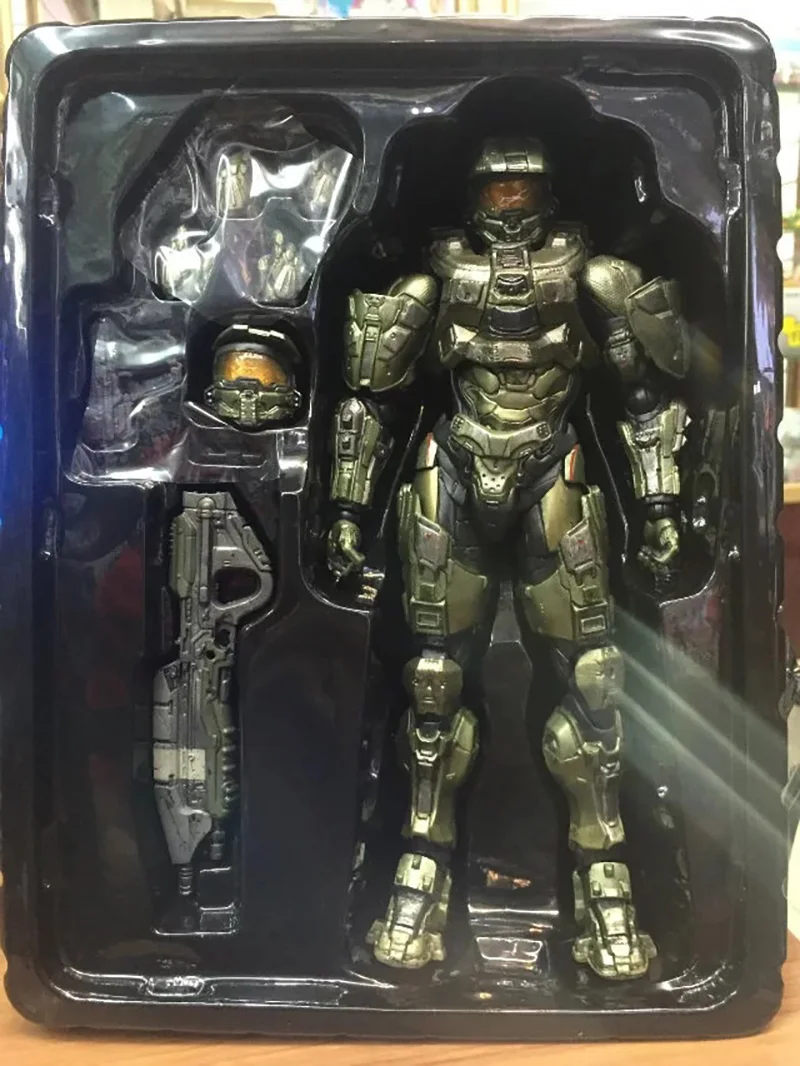 

28cm Halo 5:Guardians Play Arts Movable s117 Action Figure PA Master Chief John-117 Model Toys
