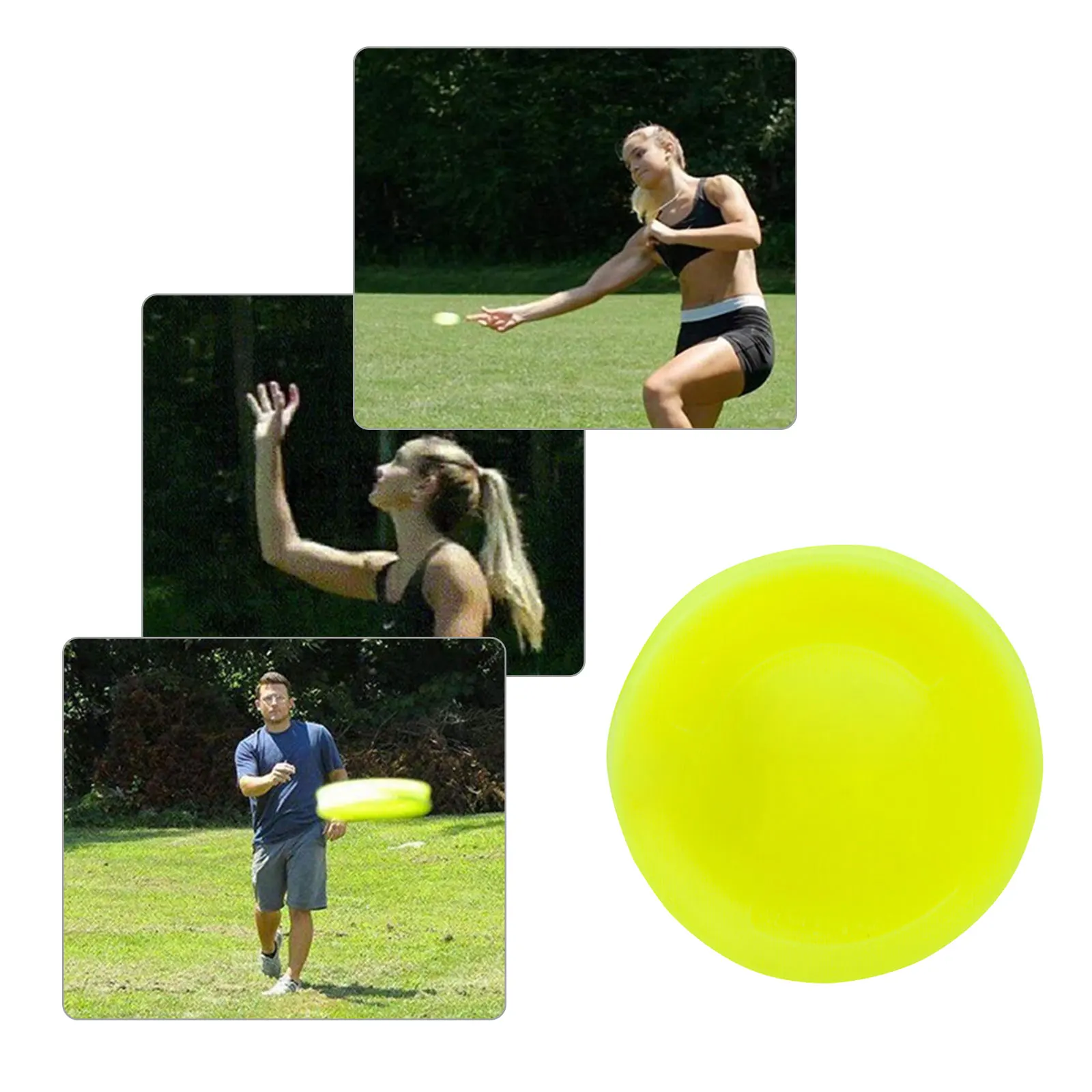 

Yellow Color Mini Pocket Flexible Flying Discs Can Choose Soft New Spin In Catching Game Flying Disc Beach Entertainment Toys