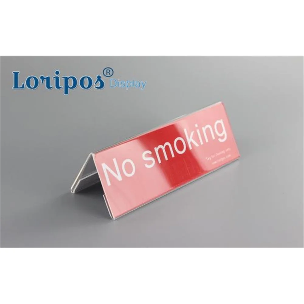 5 шт. V-образные акриловые прозрачные двухсторонние держатели для карт с ценником