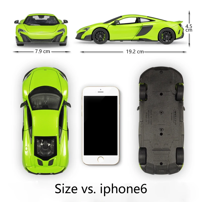 WELLY литая машинка в масштабе 1:24 MCLAREN 675LT модель симулятора автомобиль