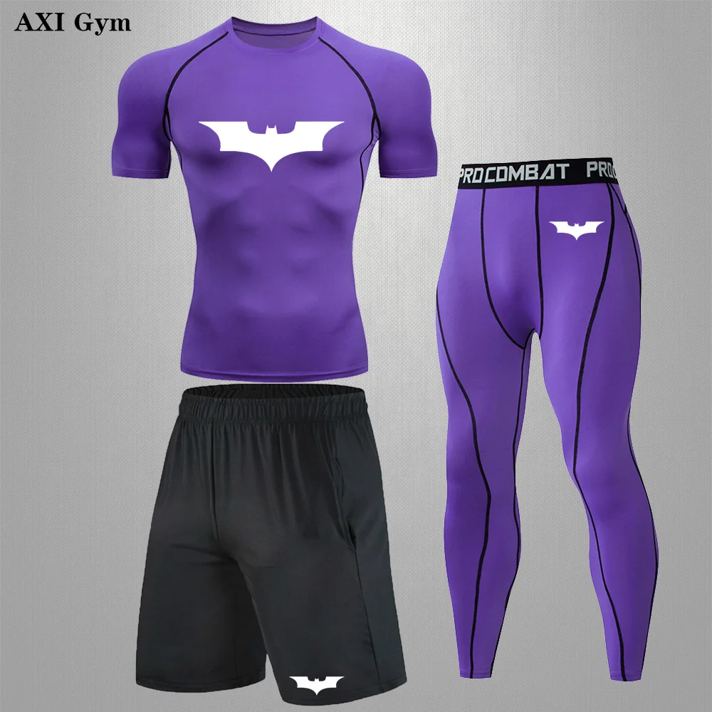 

Компрессионная Спортивная одежда для спортзала, бега, бега, быстросохнущая спортивная одежда, тренировочные колготки Rashguard, мужская спорти...