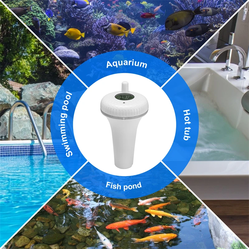Inkbird IBS-P02B Wireless Indoor &amp Outdoor Floating Pool Thermometer for Swimming Bath Water Spas Aquariums Fish Ponds | Инструменты