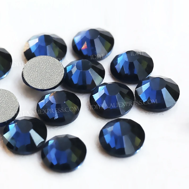 Стразы для дизайна ногтей с блестками кристаллы плоской задней поверхностью и