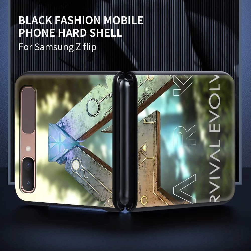 

Phone Cover For Samsung Galaxy Z Flip Case Slim Hard PC Phone Cases For Galaxy Z Flip 5G Luxury Shell Game ARK Survival Evolved