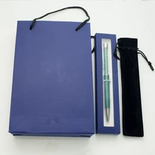 다이아몬드 탑 펜 크리스탈 볼펜 선물 로고 요소 소매 상자 케이스 크리스마스 선물 핸드백 velvetpouch 펜