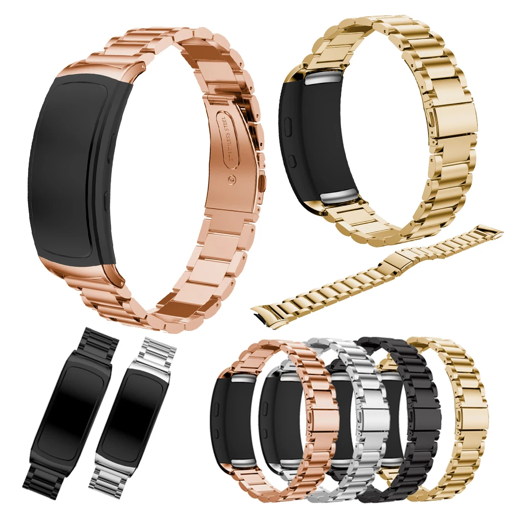 Роскошный браслет из нержавеющей стали ремешок для часов Samsung Gear Fit 2 умных |