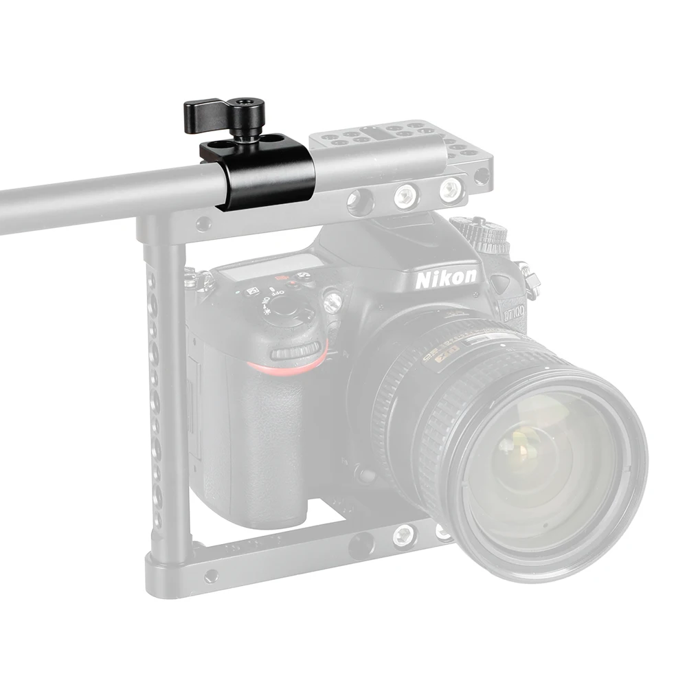 HDRIG одиночный 15 мм стержень зажим адаптер с 1/4 "-20 монтажных винтов для DSLR камеры