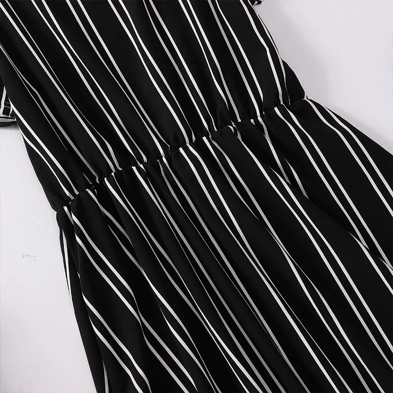 Женское свободное шифоновое платье ZQLZ повседневное плиссированное средней