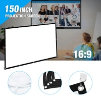 150inch 100inch 169 projector screen 4k hd tv screen folding portable soft home outdoor ktv movie projection screen roll up