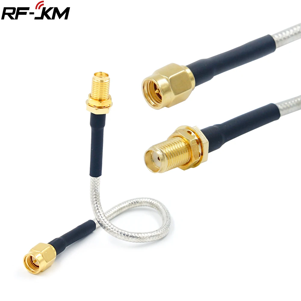 

10PCS Semi Rigid RG402 0.141" Silver Cable SMA Female Jack to SMA Male Plug RF Coaxial Extension Jumper Pigtail Wire