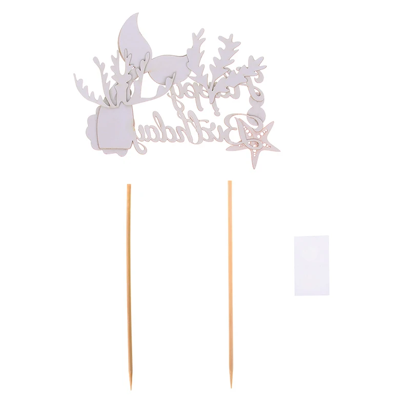 Морская звезда &quotРусалка&quot Happy топперы для торта на день рождения кекс Baby Shower