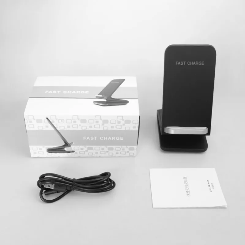 

Qi Wireless Charger Dock Station Desk Stand For iPhone X XS MAX XR 11 12 Pro Samsung S20 S10 Phone Charger Fast Charging
