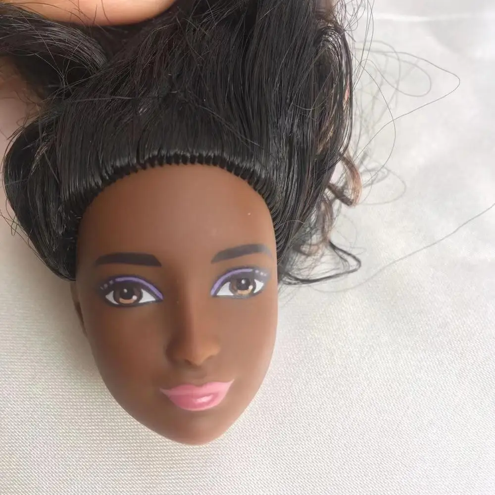 Черная Женская качественная Кукольная голова женская кукла игрушки детский