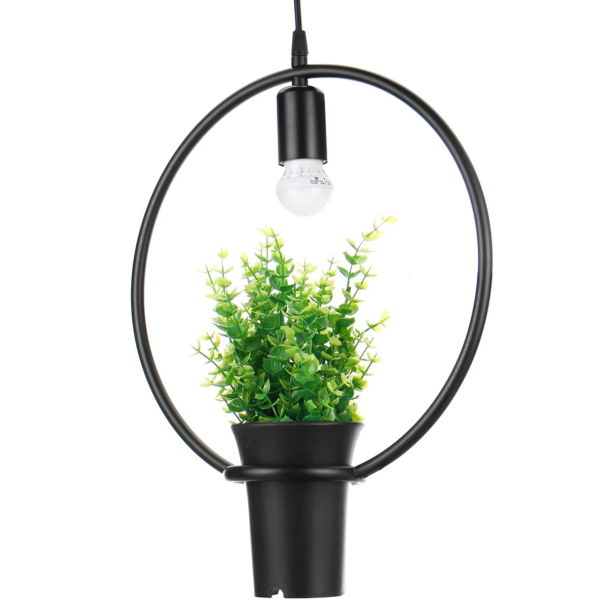 Завод потолочный светильник современный черный кованого железа E27 с 3 Вт лампа