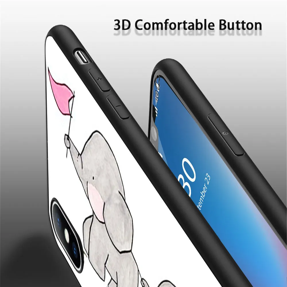 Coque HOP Elephants on Parade Soft Silicone Phone Case for iPhone 11 Pro Max X 5S 6 6S XR XS 7 8 Plus Cover | Мобильные телефоны и