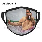 Шарф-маска для лица, с забавным принтом, многоразовый, 1424