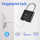 Водонепроницаемый смарт-замок с отпечатком пальца и USB-зарядкой