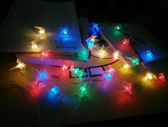

LED home string light decoration holiday coloured light battery box 1.5m 10 led