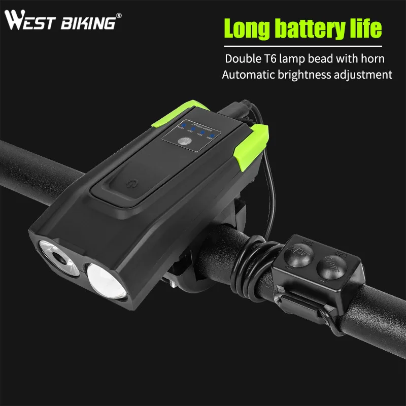 

Фонарь велосипедный Westbiking с зарядкой от USB, 4000 мА · ч