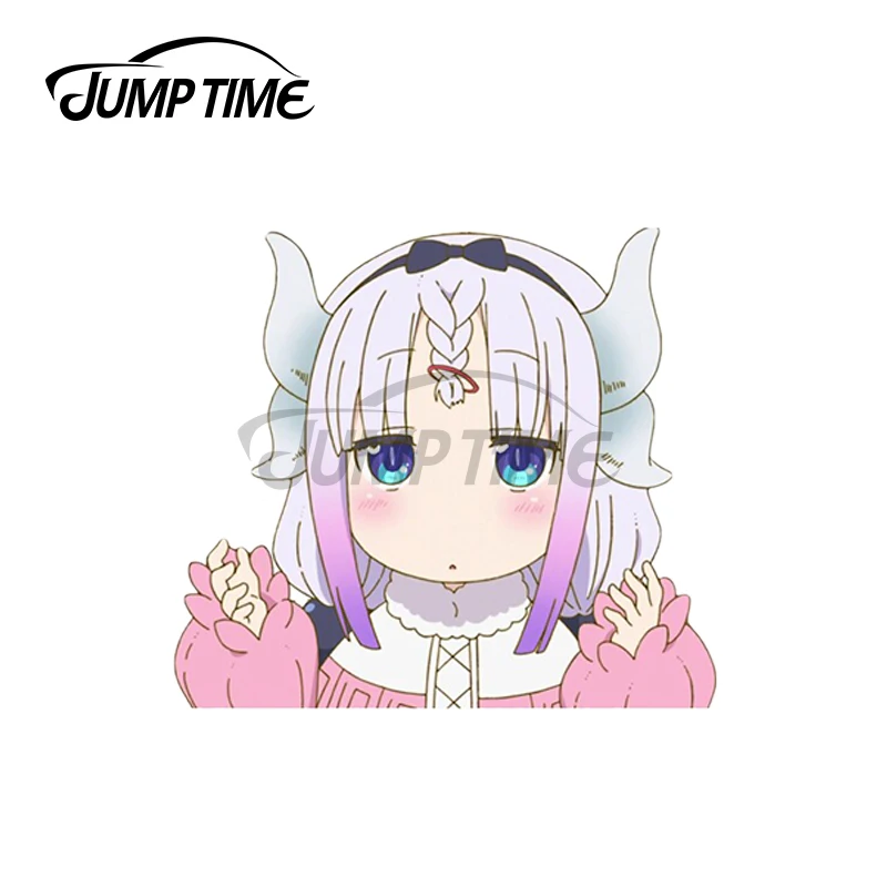 Время скачка 13x8 6 см для Kanna Kawaii Peeker RV автомобильные наклейки на окна устойчивые к