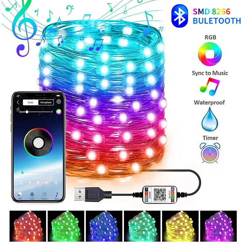 Светодиодсветильник Водонепроницаемая гирлянда занавес с управлением через