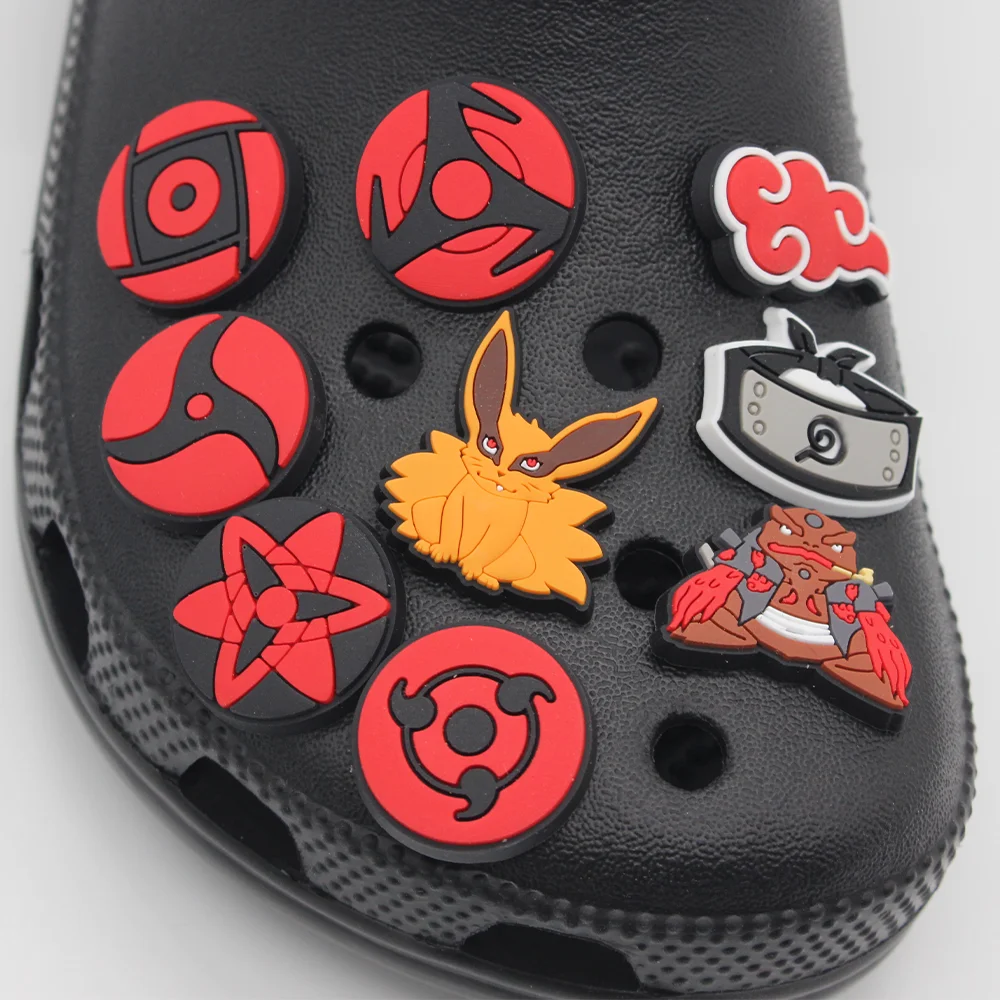 Лидер продаж 1 шт. японские аниме подвески для обуви из ПВХ Мультяшные глаза