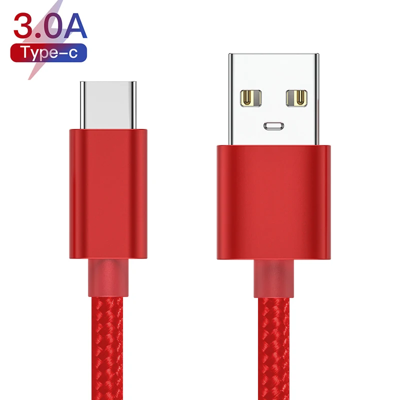 Кабель USB Type C для Xiaomi Redmi Note 7 Pro Mi 9 3A быстрой зарядки и синхронизации данных кабель