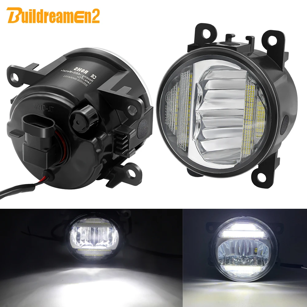 

2IN1 Car LED Fog Light Assembly Daytime Running Lamp DRL For Renault Duster Clio Trafic Megane Scenic Kadja Twingo Lodgy Sandero